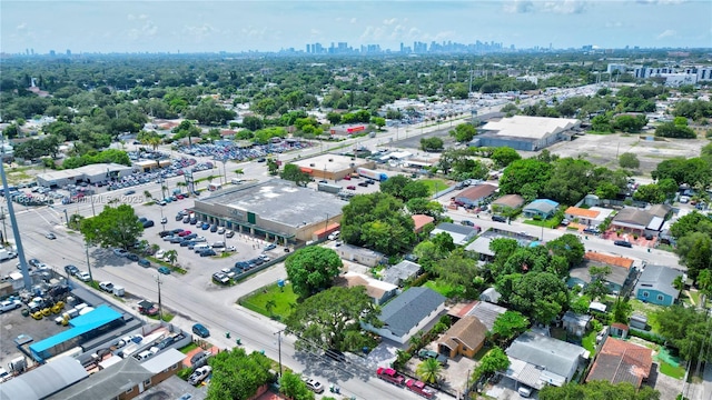 2820 NW 95th St, Miami, FL 33147 - aerial view of property's location featuring city skyline