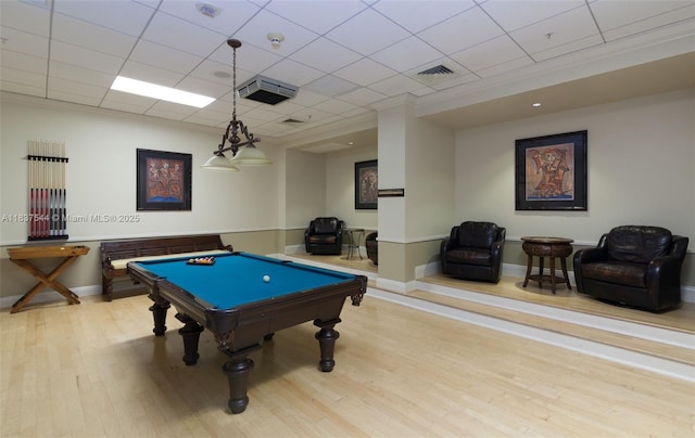 701 Brickell Key Blvd Unit 2011, Miami, FL 33131 - recreation room featuring billiards table and wood finished floors