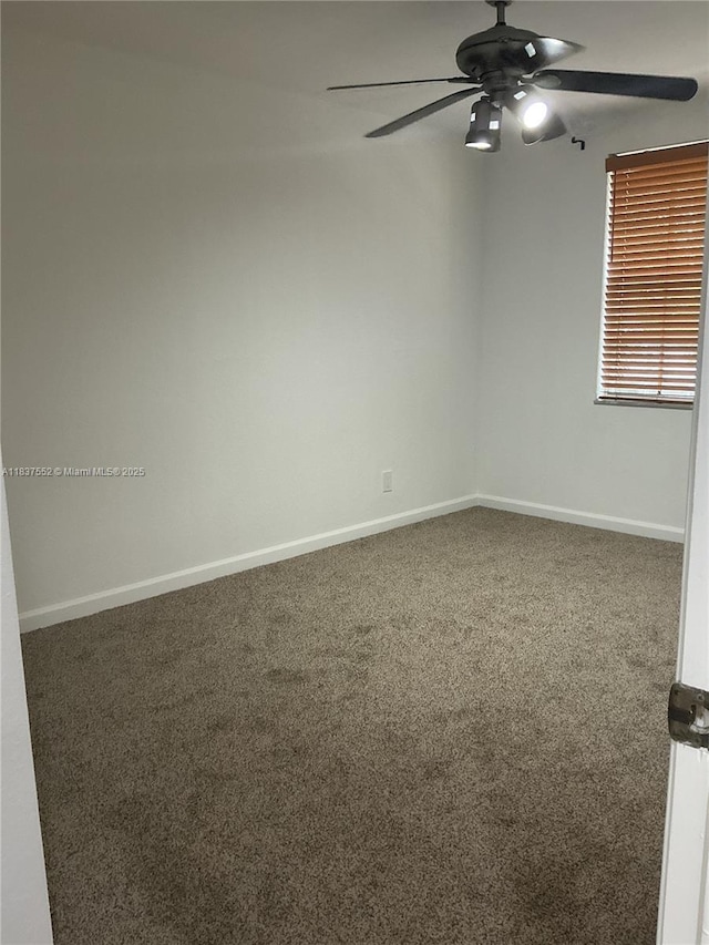 4603 Highgate Dr Unit C, Delray Beach, FL 33445 - empty room featuring ceiling fan and carpet