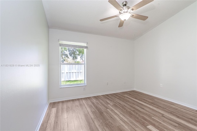 1122 NW 143rd Ave, Pembroke Pines, FL 33028 - empty room with light wood-type flooring and a ceiling fan
