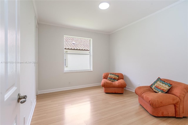 1907 NW 137th Ter, Pembroke Pines, FL 33028 - living area featuring crown molding and light wood-style floors