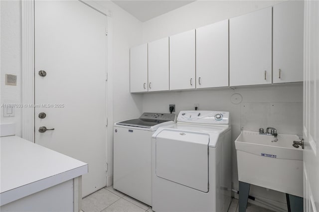 1907 NW 137th Ter, Pembroke Pines, FL 33028 - washroom featuring cabinet space, independent washer and dryer, and light tile patterned flooring