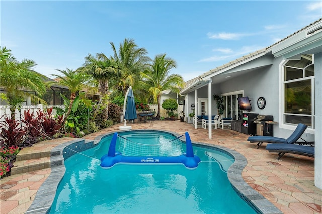 13850 NW 23rd St, Pembroke Pines, FL 33028 - view of pool with a patio area