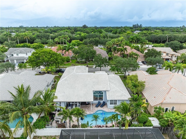 13850 NW 23rd St, Pembroke Pines, FL 33028 - aerial view of residential area featuring a pool area