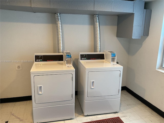 400 Kings Point Dr Unit 623, Sunny Isles Beach, FL 33160 - communal laundry room with independent washer and dryer and light flooring