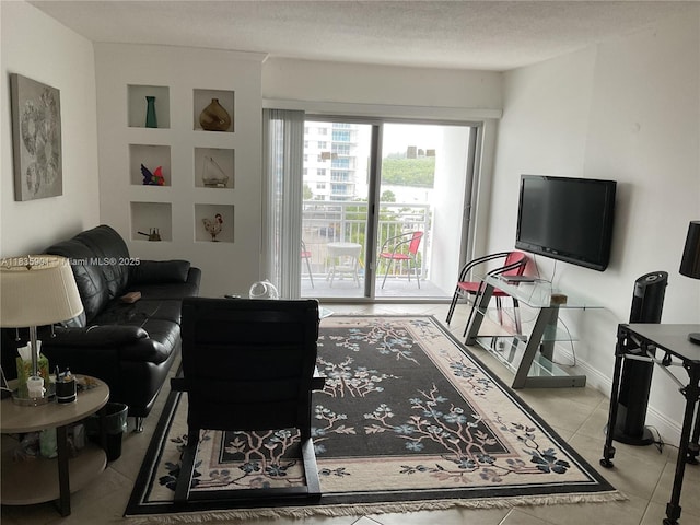 400 Kings Point Dr Unit 623, Sunny Isles Beach, FL 33160 - living room featuring tile patterned floors