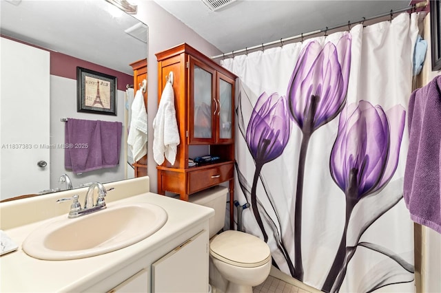 20145 NE 3rd Ct Unit 2, Miami, FL 33179 - full bathroom featuring vanity, a shower with shower curtain, and tile patterned floors