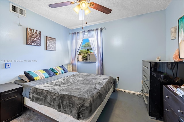 20145 NE 3rd Ct Unit 2, Miami, FL 33179 - bedroom featuring a textured ceiling, carpet, and a ceiling fan