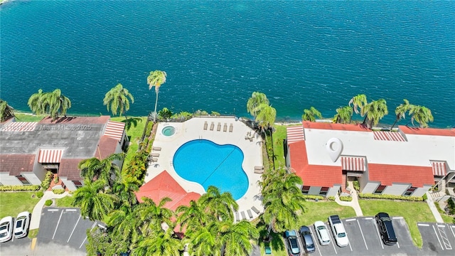 20145 NE 3rd Ct Unit 2, Miami, FL 33179 - aerial view of a pool and a large body of water