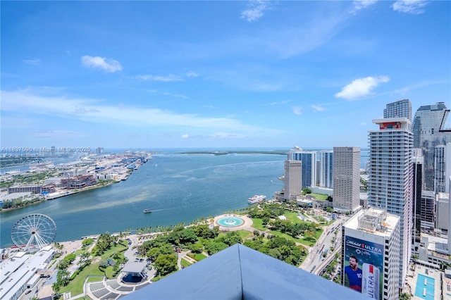 244 Biscayne Blvd Unit 4803, Miami, FL 33132 - water view with nearby urban area