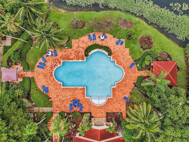 2071 Renaissance Blvd Unit 303, Miramar, FL 33025 - drone / aerial view of a pool area