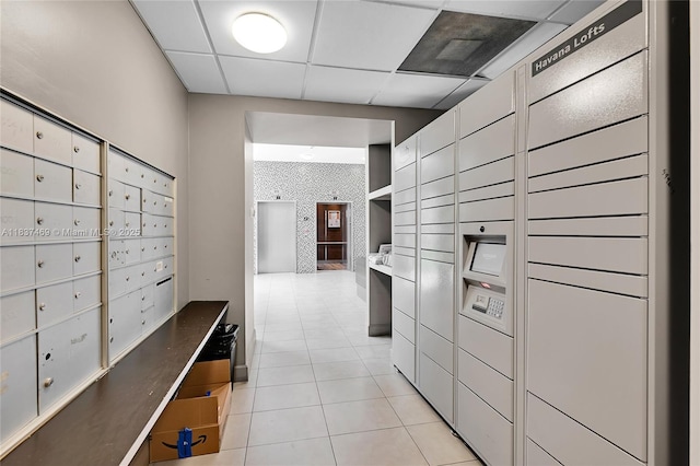 36 NW 6th Ave Unit 701, Miami, FL 33128 - view of home's community featuring a package area, mail area, and a drop ceiling