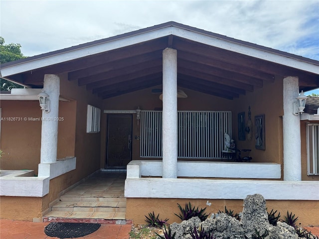 5372 W 9th Ave, Hialeah, FL 33012 - view of exterior entry featuring stucco siding