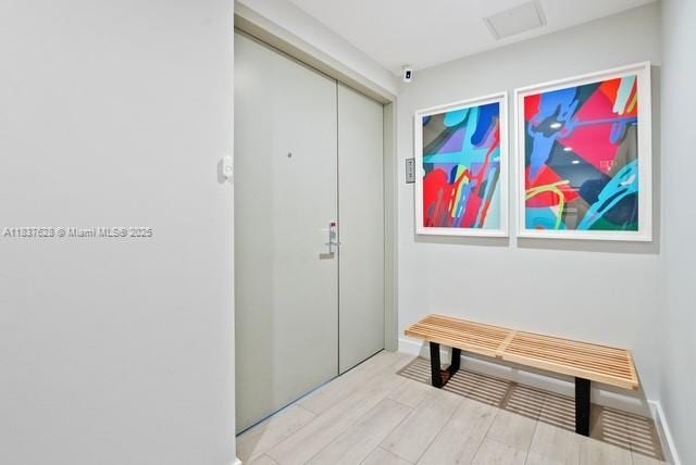 488 NE 18th St Unit 715, Miami, FL 33132 - entryway with wood finished floors