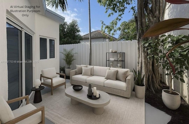 12239 NW 7th St, Miami, FL 33182 - view of patio with an outdoor hangout area