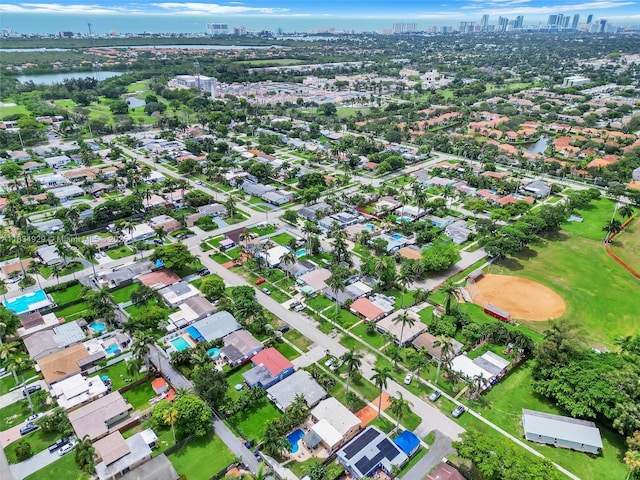 1533 Shenandoah St, Hollywood, FL 33020 - aerial view of property's location featuring skyline and a large body of water