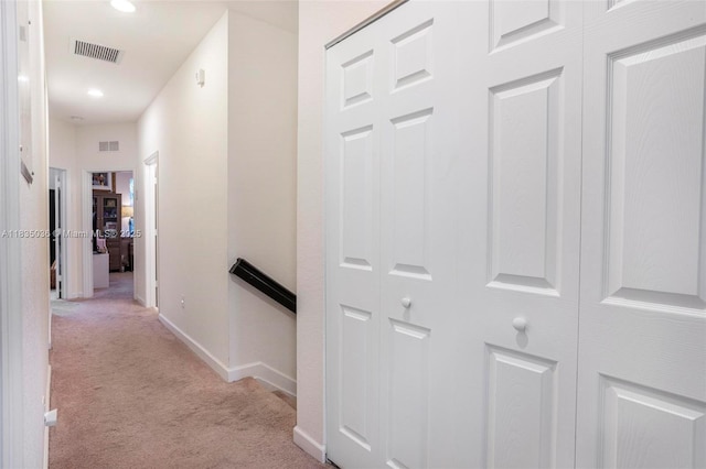 12125 S Vaquero Trails Dr, Davie, FL 33325 - hall featuring light carpet and recessed lighting
