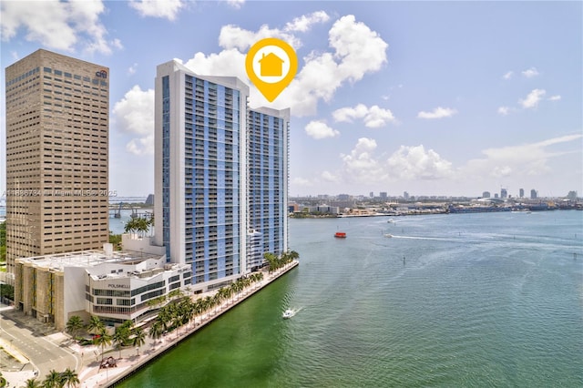 335 S Biscayne Blvd Unit 3108, Miami, FL 33131 - water view featuring skyline
