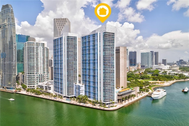335 S Biscayne Blvd Unit 3108, Miami, FL 33131 - view of city skyline with a large body of water