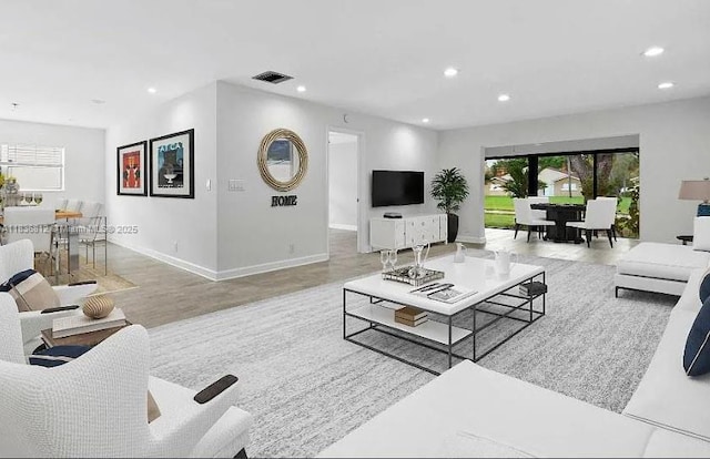 103 Lake Terry Dr, West Palm Beach, FL 33411 - living area with recessed lighting and wood finished floors