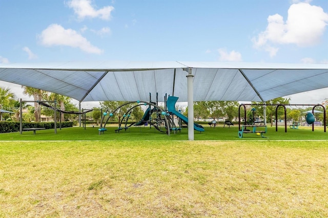 5963 Royal Way, Tamarac, FL 33321 - community jungle gym featuring a lawn