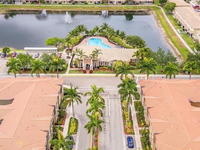 5963 Royal Way, Tamarac, FL 33321 - aerial perspective of suburban area featuring a large body of water and a pool area
