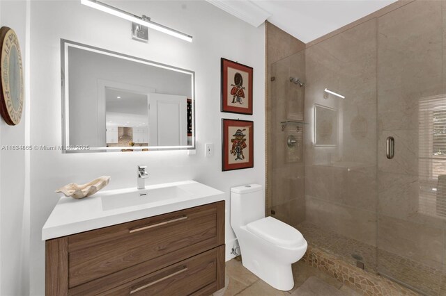 17940 SW 83rd Ave, Palmetto Bay, FL 33157 - bathroom featuring vanity and a shower stall
