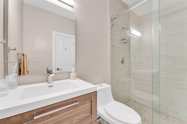 17940 SW 83rd Ave, Palmetto Bay, FL 33157 - full bathroom featuring a stall shower and vanity