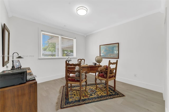 17940 SW 83rd Ave, Palmetto Bay, FL 33157 - office space with crown molding and light wood-style flooring