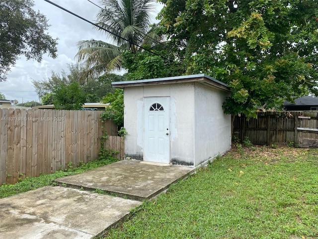 6124 SW 39th St, Miramar, FL 33023 - view of shed with a fenced backyard