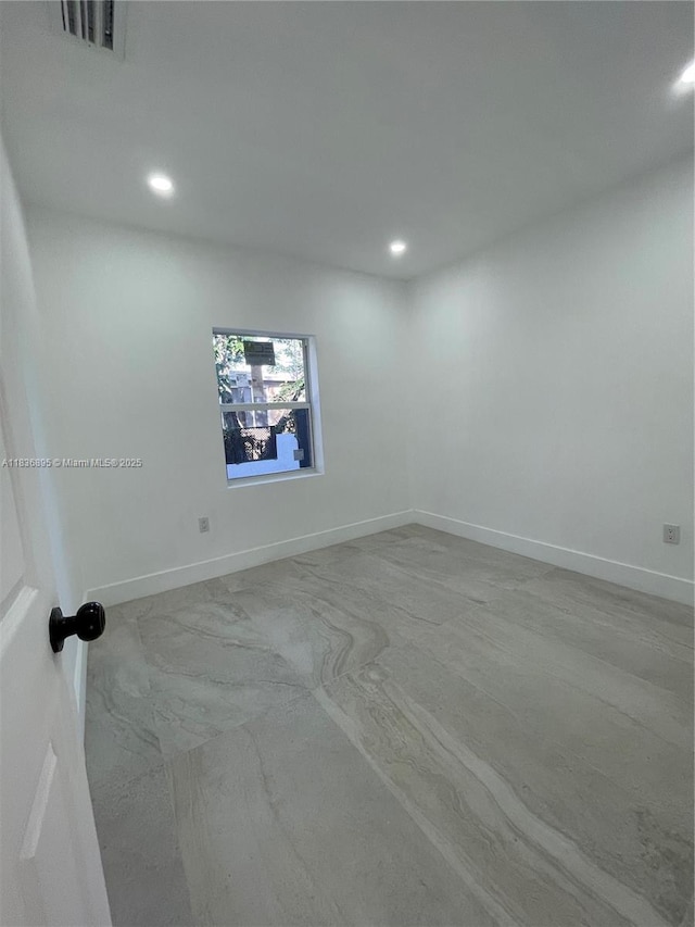 1310 Sharazad Blvd, Opa Locka, FL 33054 - unfurnished room with recessed lighting and marble finish floors