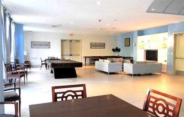 2000 N Bayshore Dr Unit 509, Miami, FL 33137 - recreation room featuring billiards table and recessed lighting