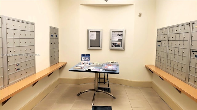 2000 N Bayshore Dr Unit 509, Miami, FL 33137 - tiled office featuring mail area and baseboards