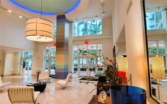 2000 N Bayshore Dr Unit 509, Miami, FL 33137 - building lobby with a high ceiling
