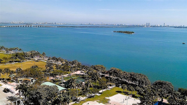 2000 N Bayshore Dr Unit 509, Miami, FL 33137 - drone / aerial view of a large body of water and a notable bridge