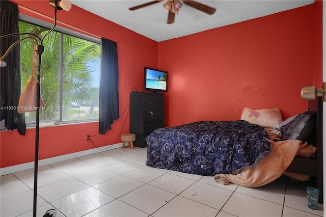 10405 SW 146th Ave, Miami, FL 33186 - tiled bedroom with a ceiling fan