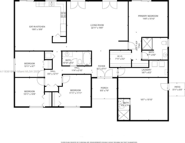 10405 SW 146th Ave, Miami, FL 33186 - view of property floor plan