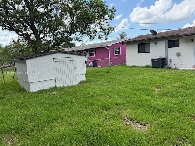 2441 NW 140th St, Opa Locka, FL 33054 - view of green lawn featuring a shed