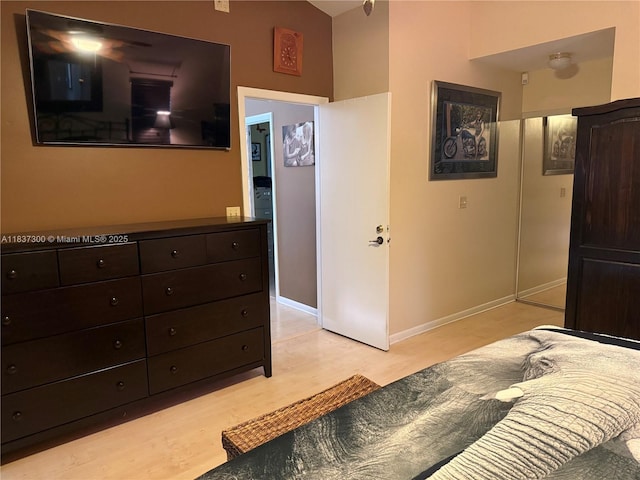8878 SW 59th St, Cooper City, FL 33328 - bedroom featuring light wood-type flooring and baseboards