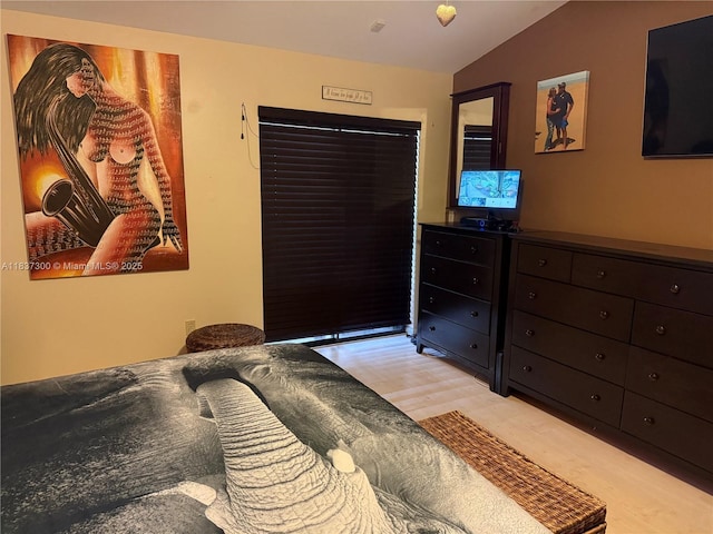 8878 SW 59th St, Cooper City, FL 33328 - bedroom with light wood finished floors and lofted ceiling