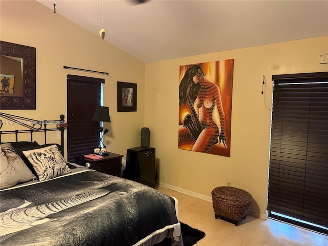8878 SW 59th St, Cooper City, FL 33328 - bedroom featuring lofted ceiling and wood finished floors
