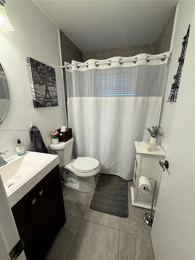 8878 SW 59th St, Cooper City, FL 33328 - bathroom featuring vanity, tile patterned floors, and curtained shower