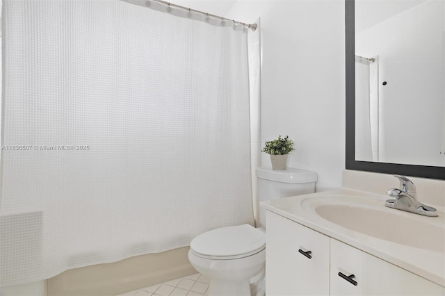 1249 Chenille Cir, Weston, FL 33327 - full bath with vanity, tile patterned flooring, and shower / bath combination with curtain