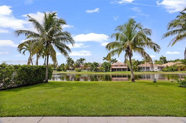 1249 Chenille Cir, Weston, FL 33327 - view of grassy yard with a water view