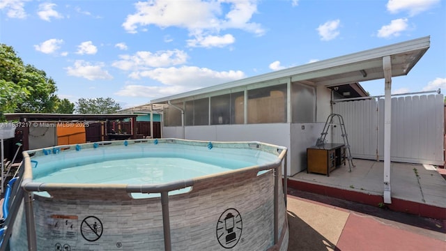 3109 NW 64th St, Miami, FL 33147 - view of pool featuring a sunroom