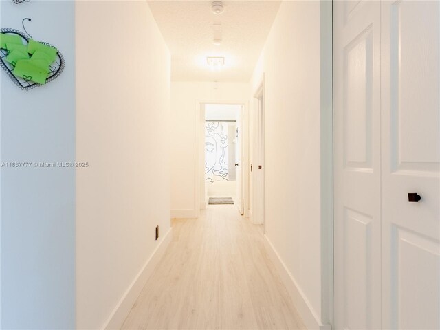6110 Pitch Ln, Boynton Beach, FL 33437 - hall featuring light wood-style flooring and baseboards