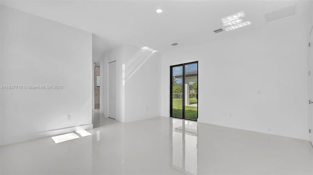 23120 SW 154th Ct, Miami, FL 33170 - tiled spare room featuring recessed lighting