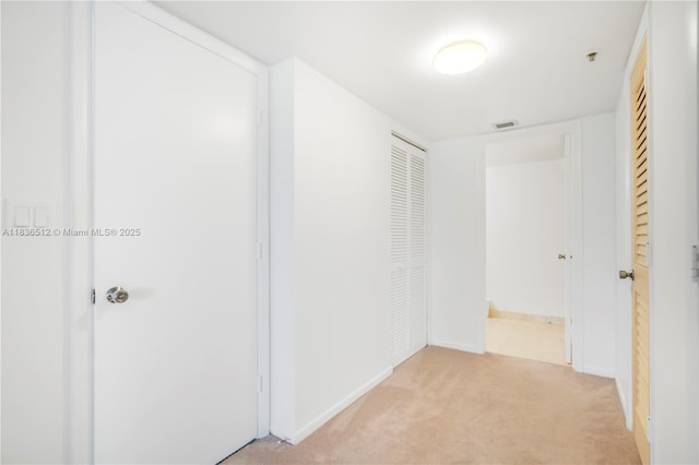 1201 S Ocean Dr Unit 410S, Hollywood, FL 33019 - hall featuring light carpet and baseboards