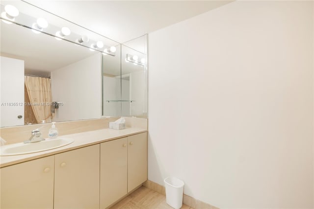 1201 S Ocean Dr Unit 410S, Hollywood, FL 33019 - bathroom featuring vanity and tile patterned flooring
