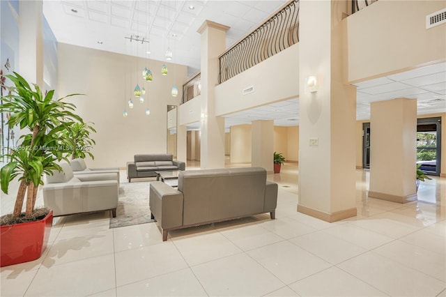 1201 S Ocean Dr Unit 410S, Hollywood, FL 33019 - common area featuring a high ceiling